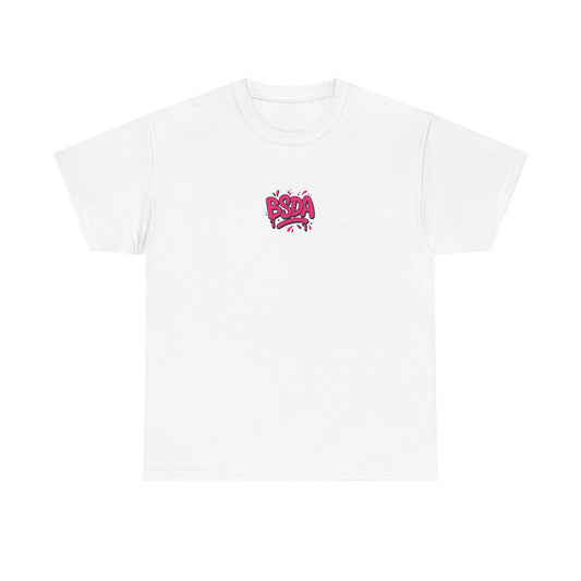 BSDA - Unisex Heavy Cotton Tee (Front Logo, Back Logo)