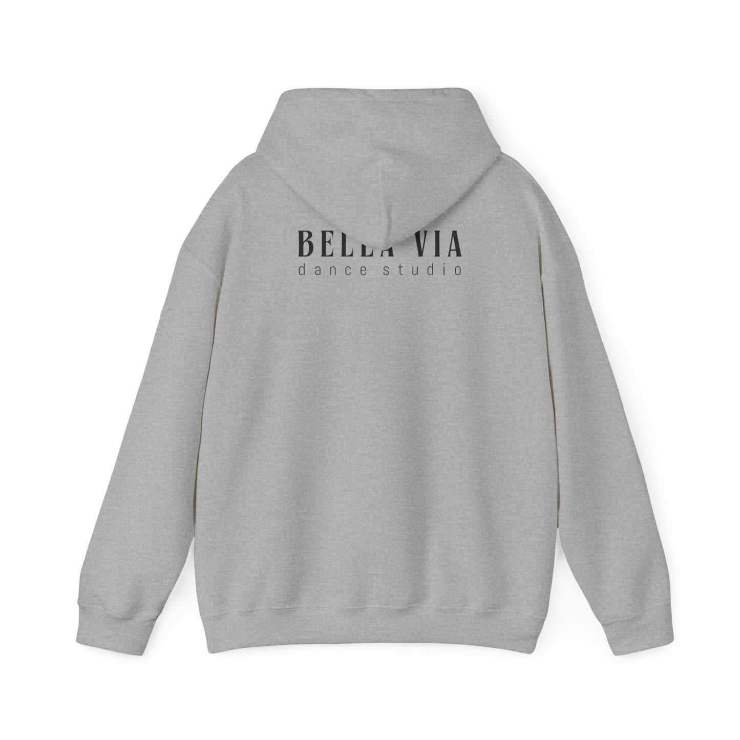 BellaVia - Unisex Hooded Sweatshirt (Front Design, Back Design)