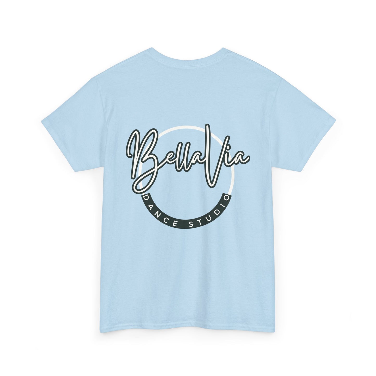 BellaVia - Unisex Cotton Tee (Front Logo, Back Design)