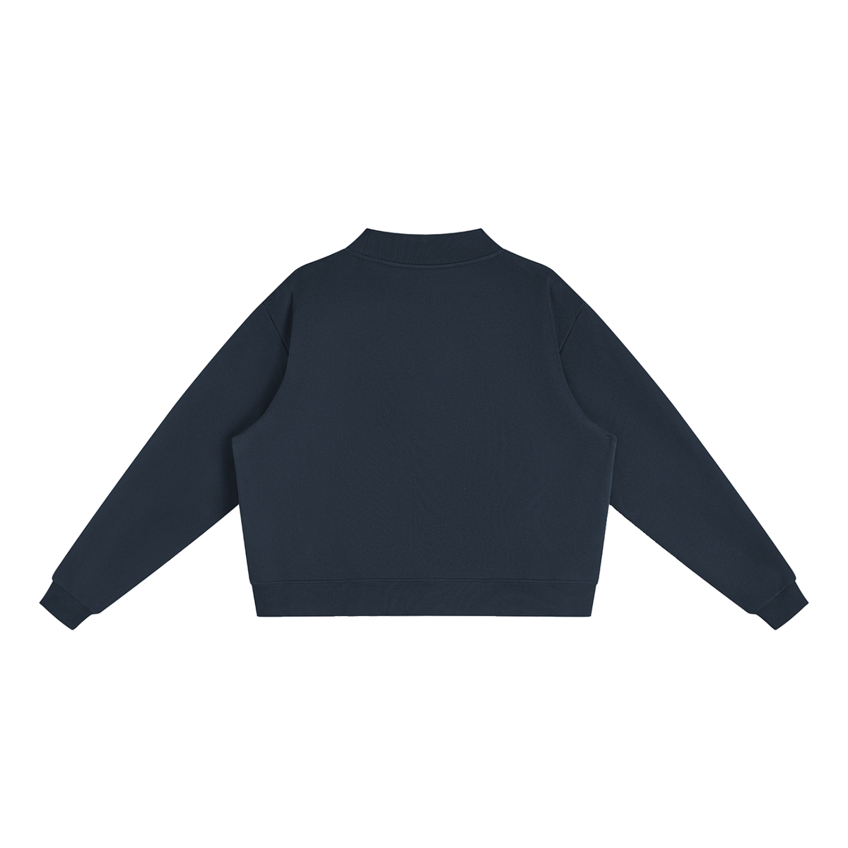 CAIVIA & Co. - Fleece Mock-Neck Crew Sweatshirt
