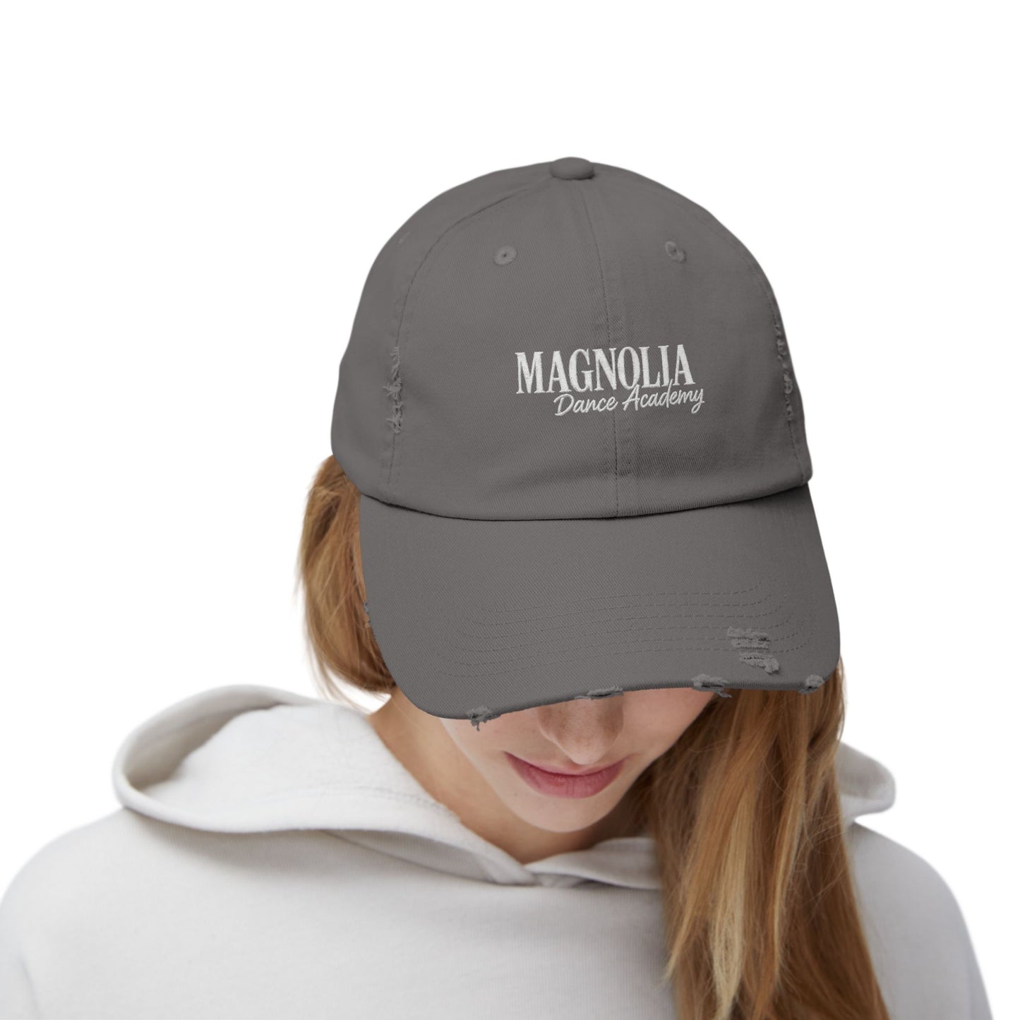 MDA Fall 2025: Unisex Distressed Baseball Hat (Embroidered)