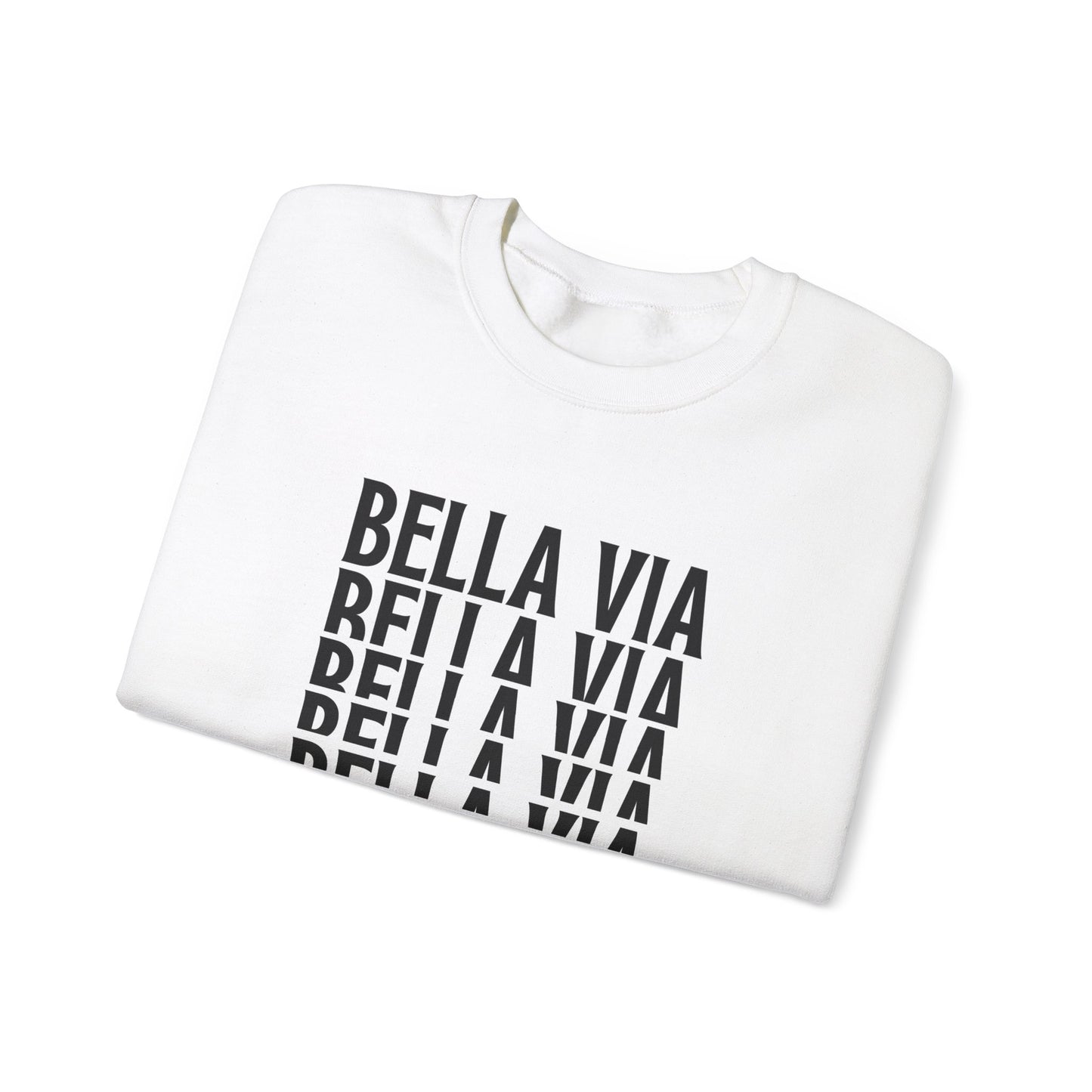 BellaVia - Unisex Crewneck Sweatshirt (Front Descending Design)