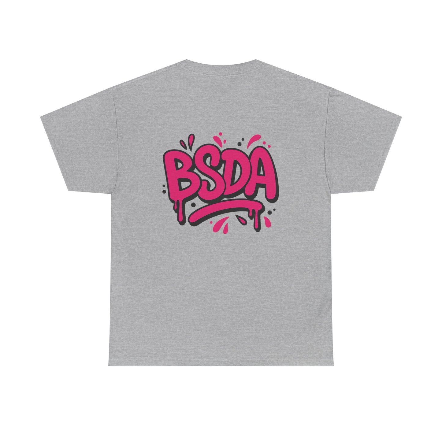 BSDA - Unisex Heavy Cotton Tee (Front Logo, Back Logo)
