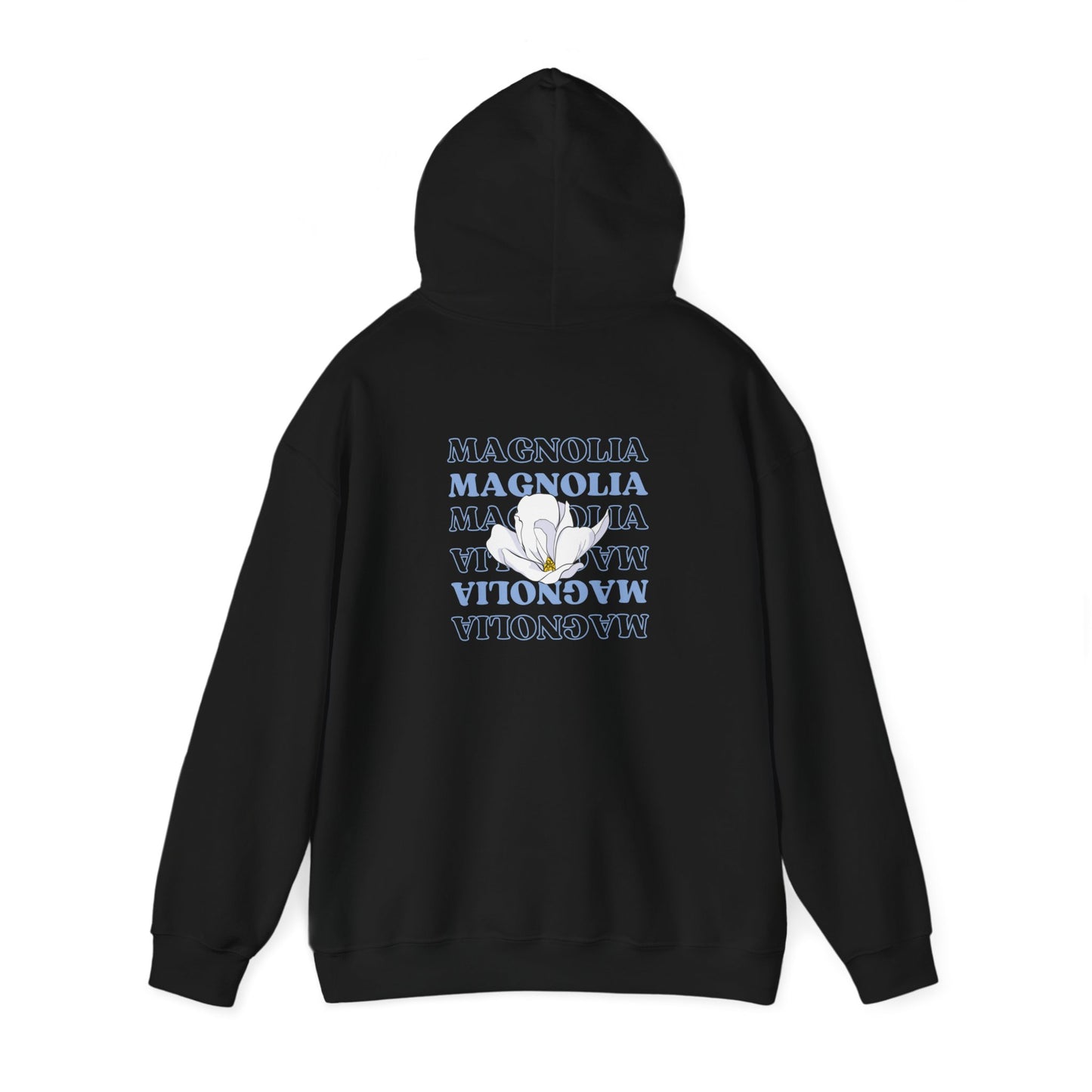 MDA - Unisex Hooded Sweatshirt (Front flower, Back Magnolia)