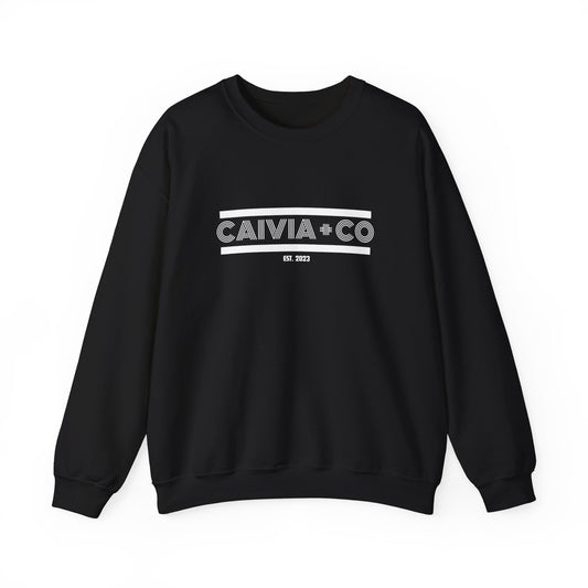 CAIVIA & Co. - Unisex Crewneck Sweatshirt (Front White C+C,  Back Color C+C)