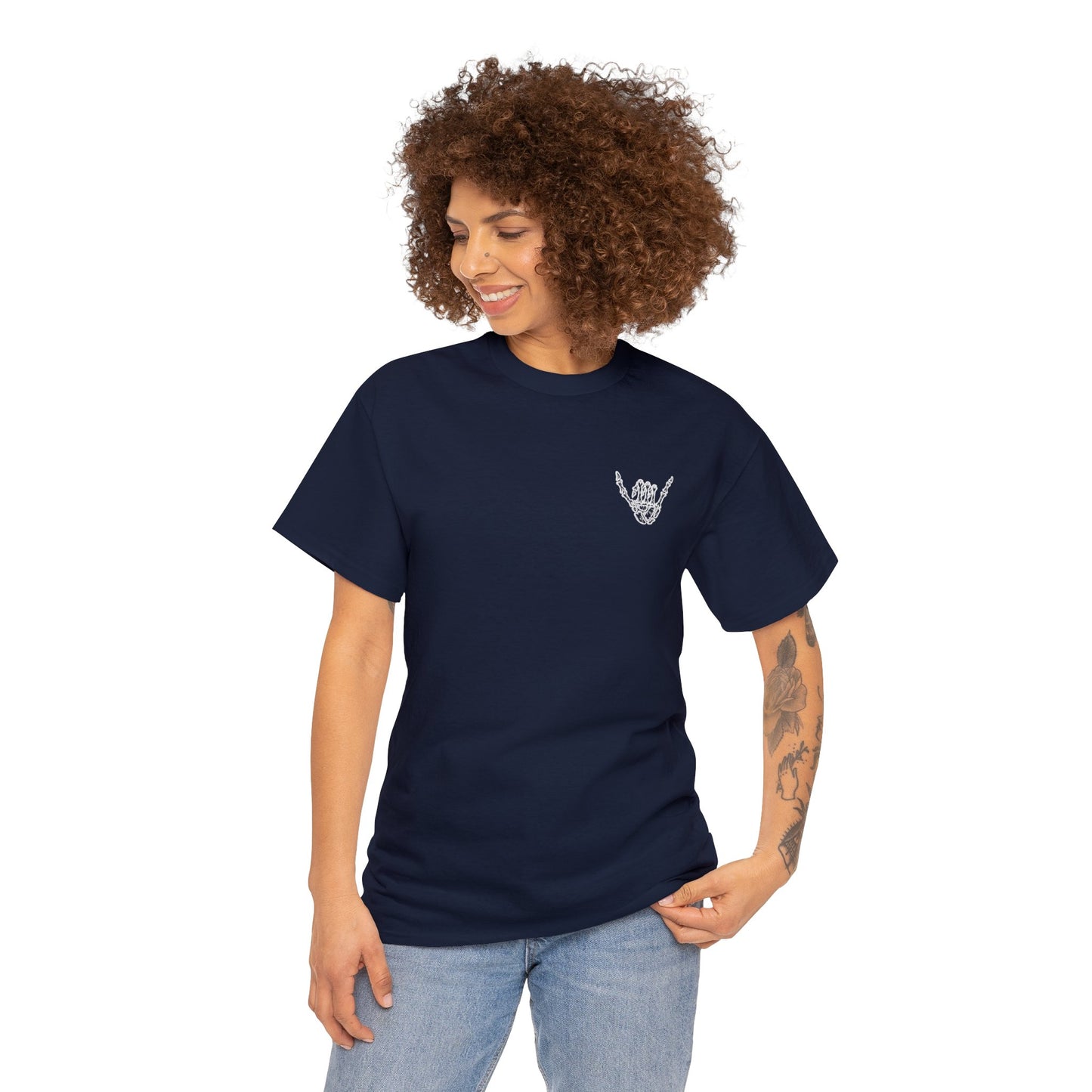 SPOOKY SUMMER - Unisex Cotton Tee - (Front Logo, Back Design)