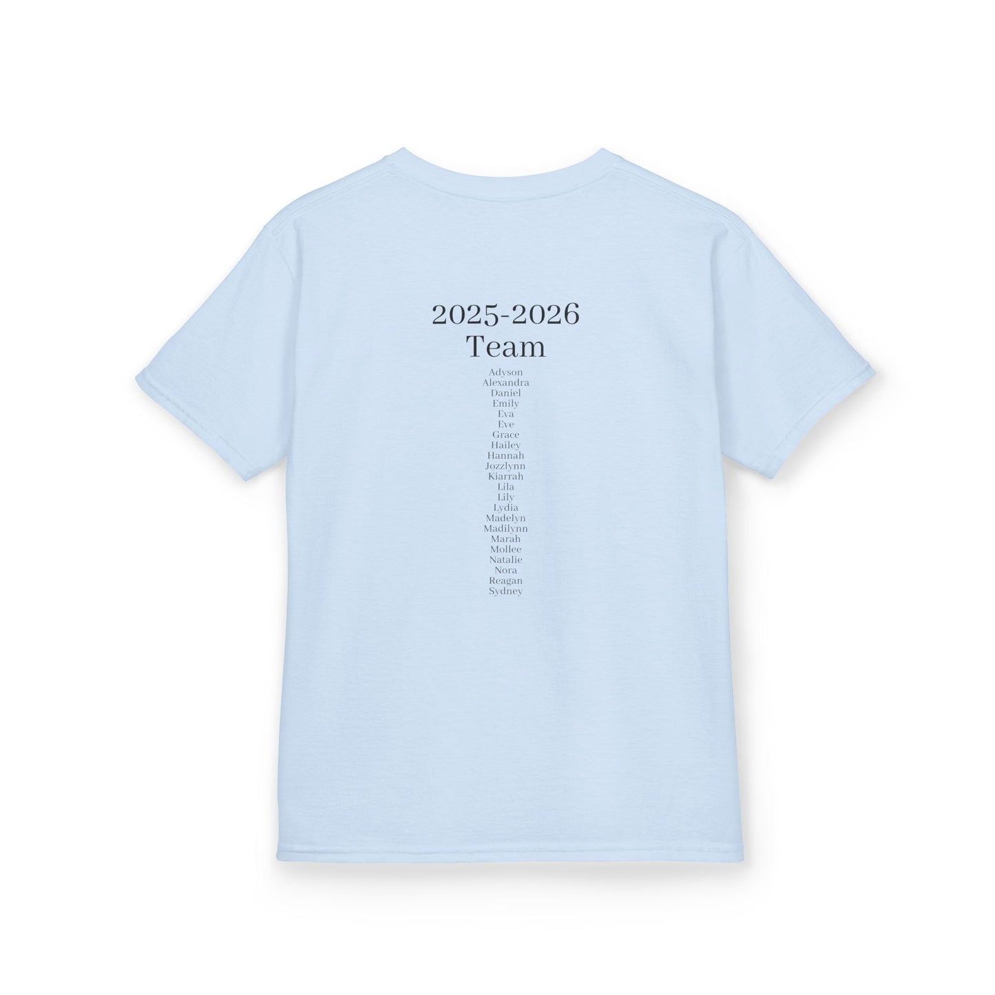 Dream Team Dance Company - Youth Cotton Tee | 2025-2026 Team Roster