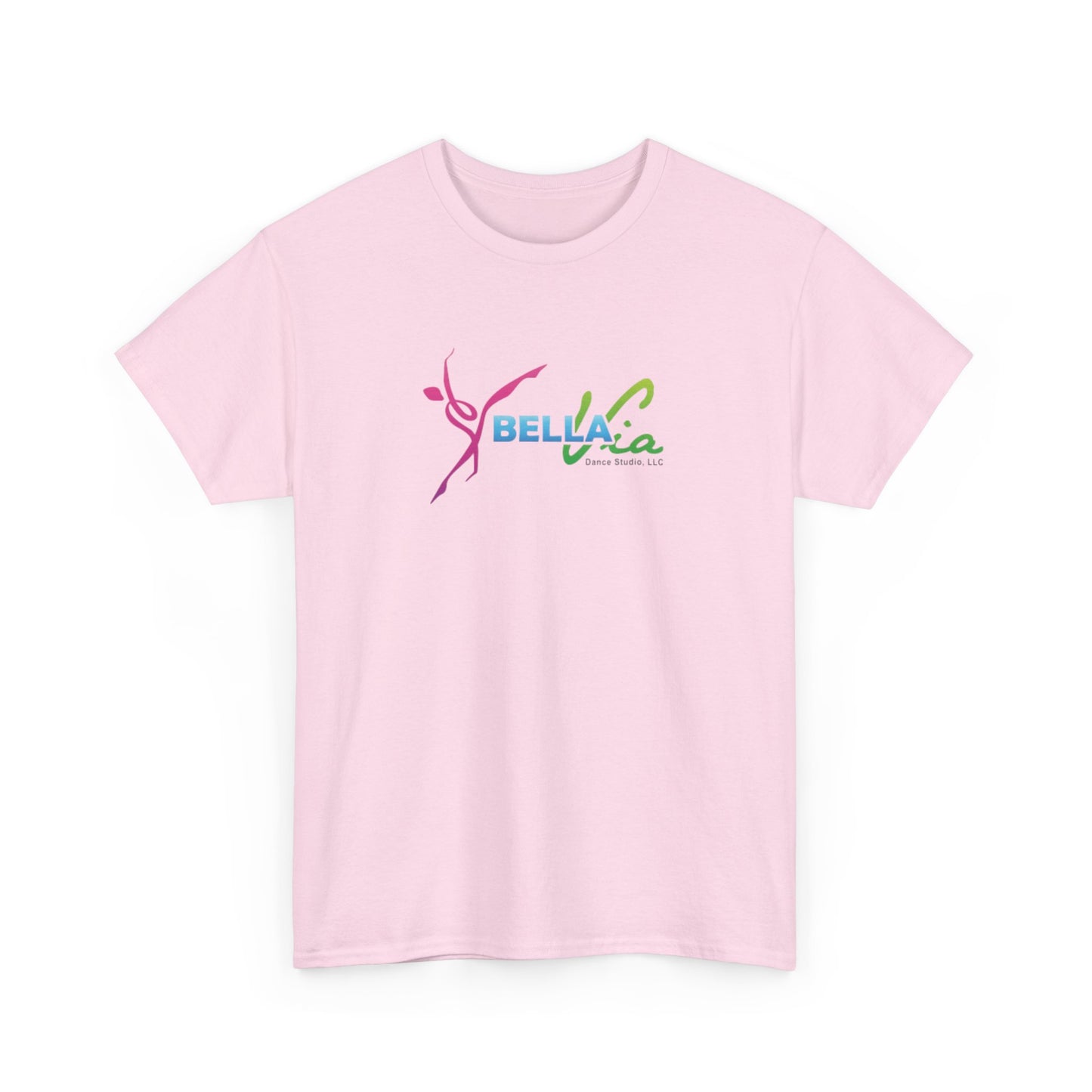 BellaVia - Unisex Cotton Tee (Front Logo, Back Design)