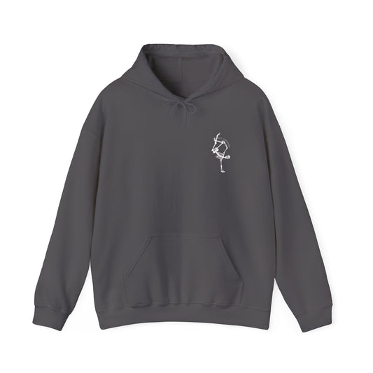 DE - Unisex Hooded Sweatshirt - Front Logo, Back Design