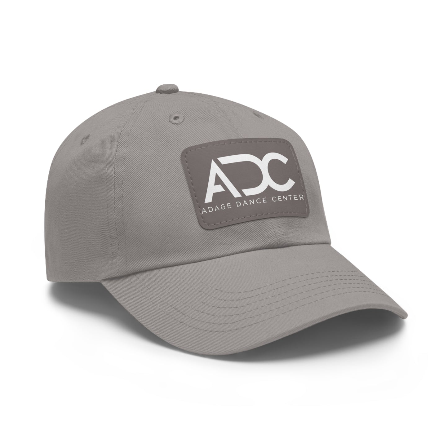 Adage Dance Center: Dad Hat with Leather Patch (Front Logo)