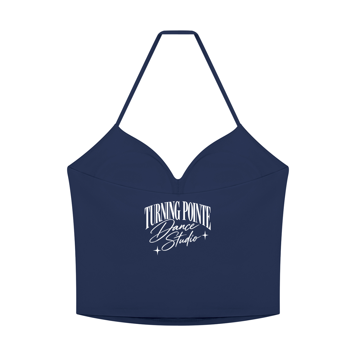 TPDC Winter - Women's Ruched Halter Yoga Tank Top (Back Design)