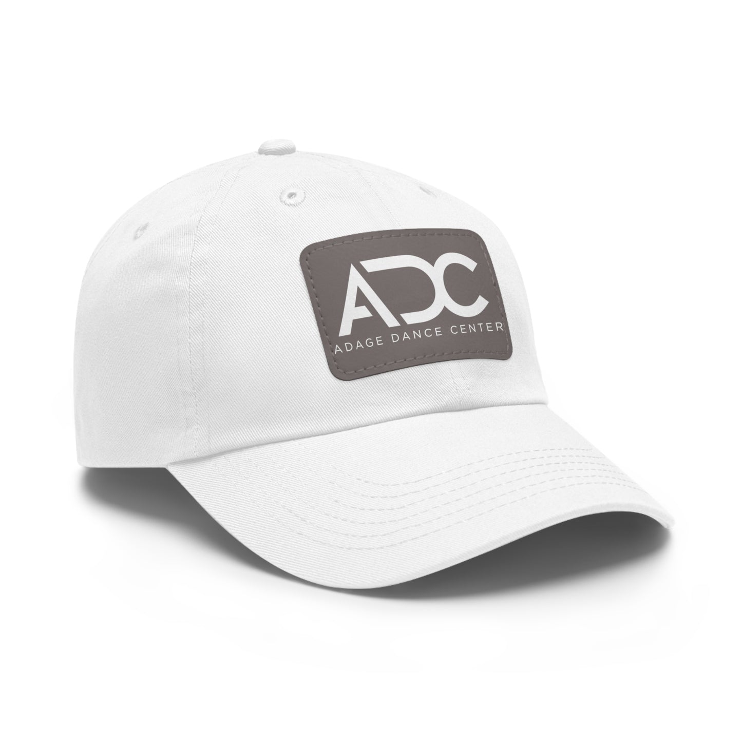 Adage Dance Center: Dad Hat with Leather Patch (Front Logo)