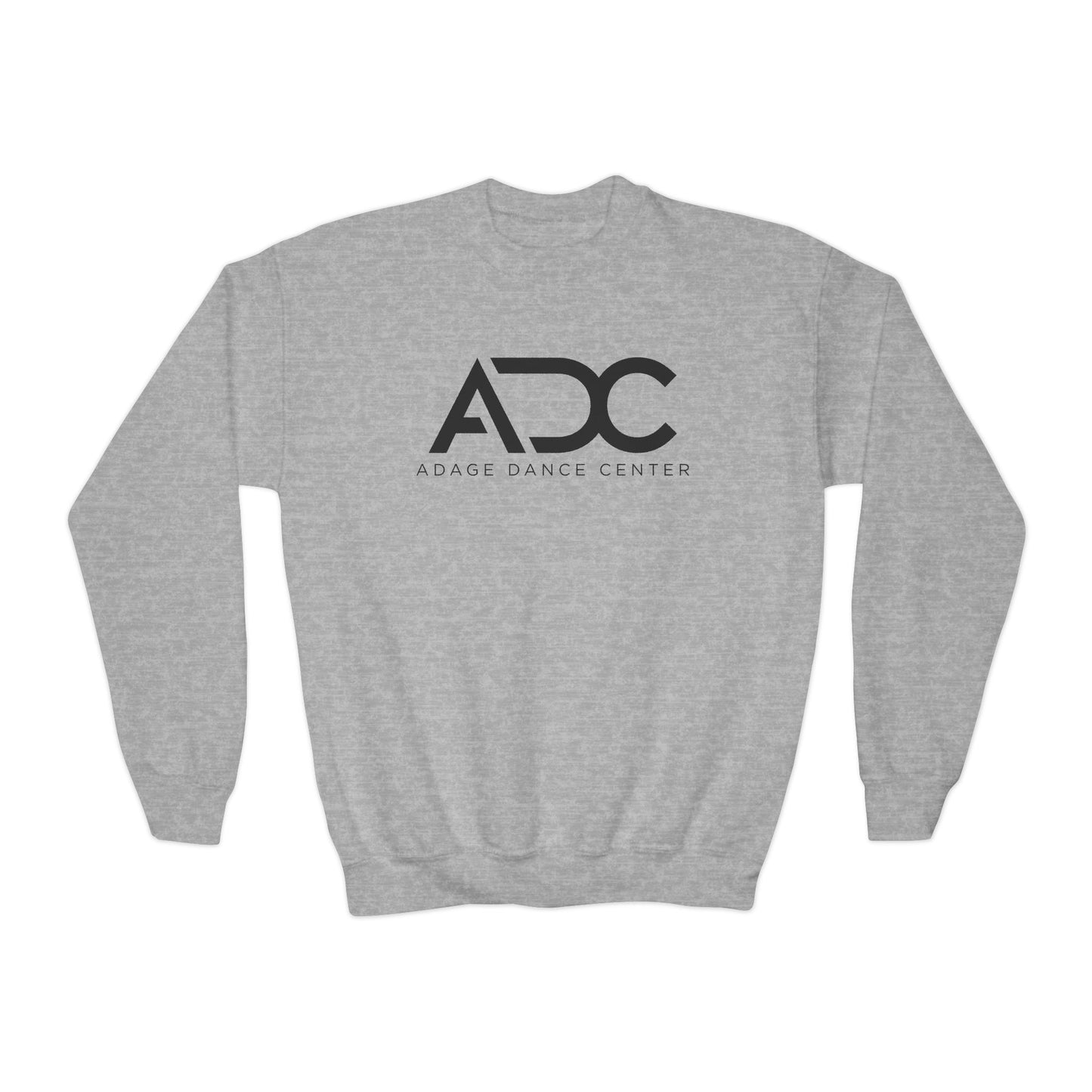 Adage Dance Center: Gildan Youth Crewneck Sweatshirt (Front Logo, Back Name)