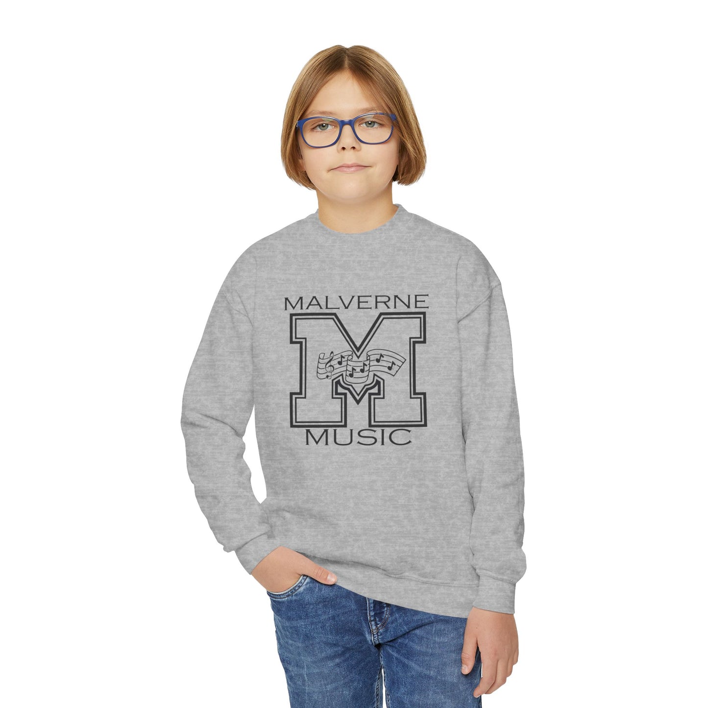 Malverne Music - Youth Crewneck