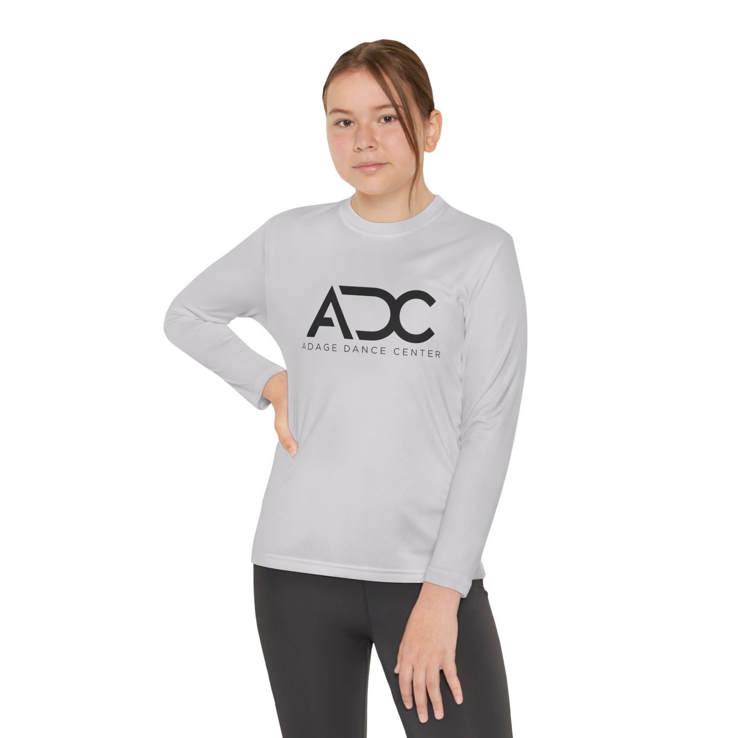 Adage Dance Center: Youth Long Sleeve Tee (Front Logo)