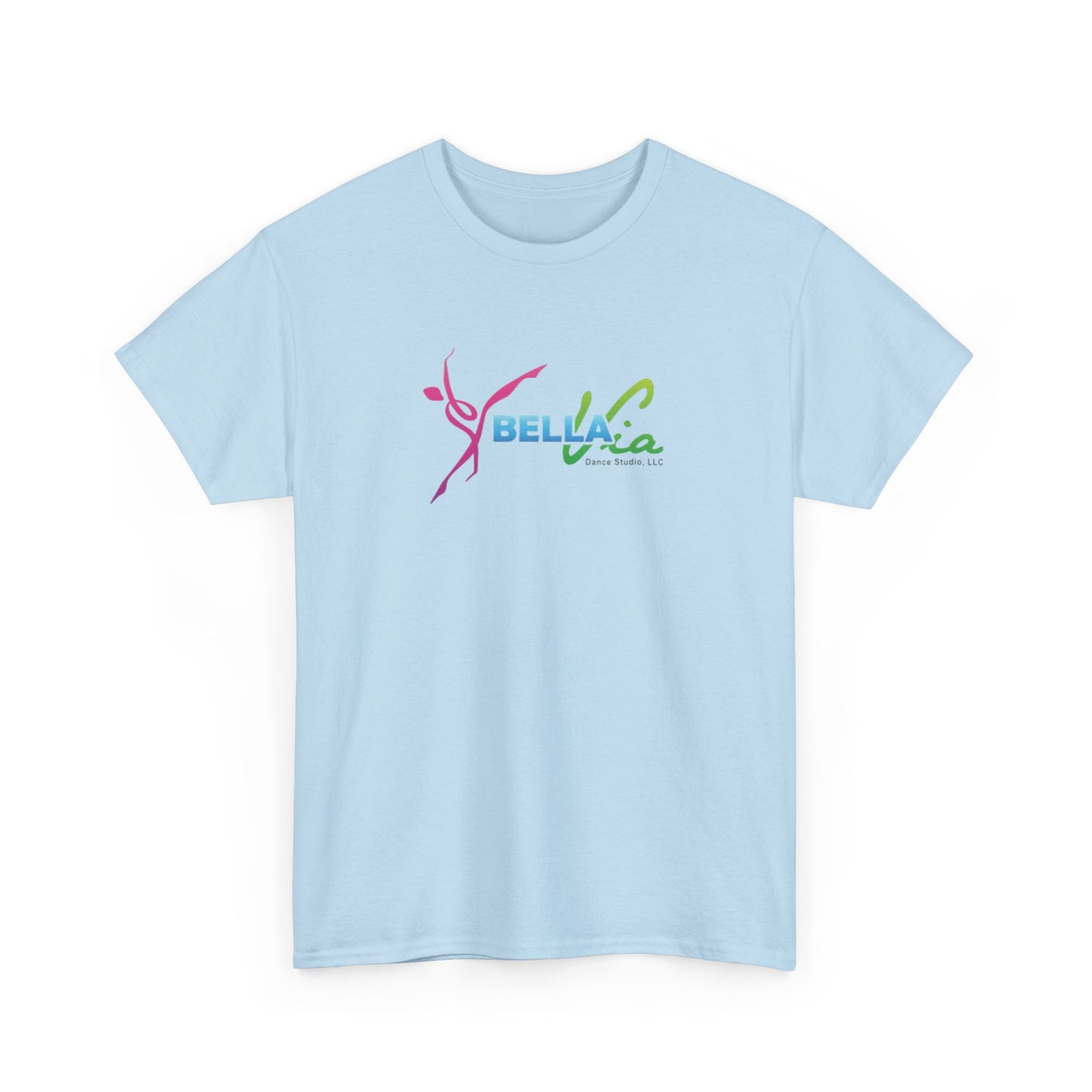 BellaVia - Unisex Cotton Tee (Front Logo, Back Design)