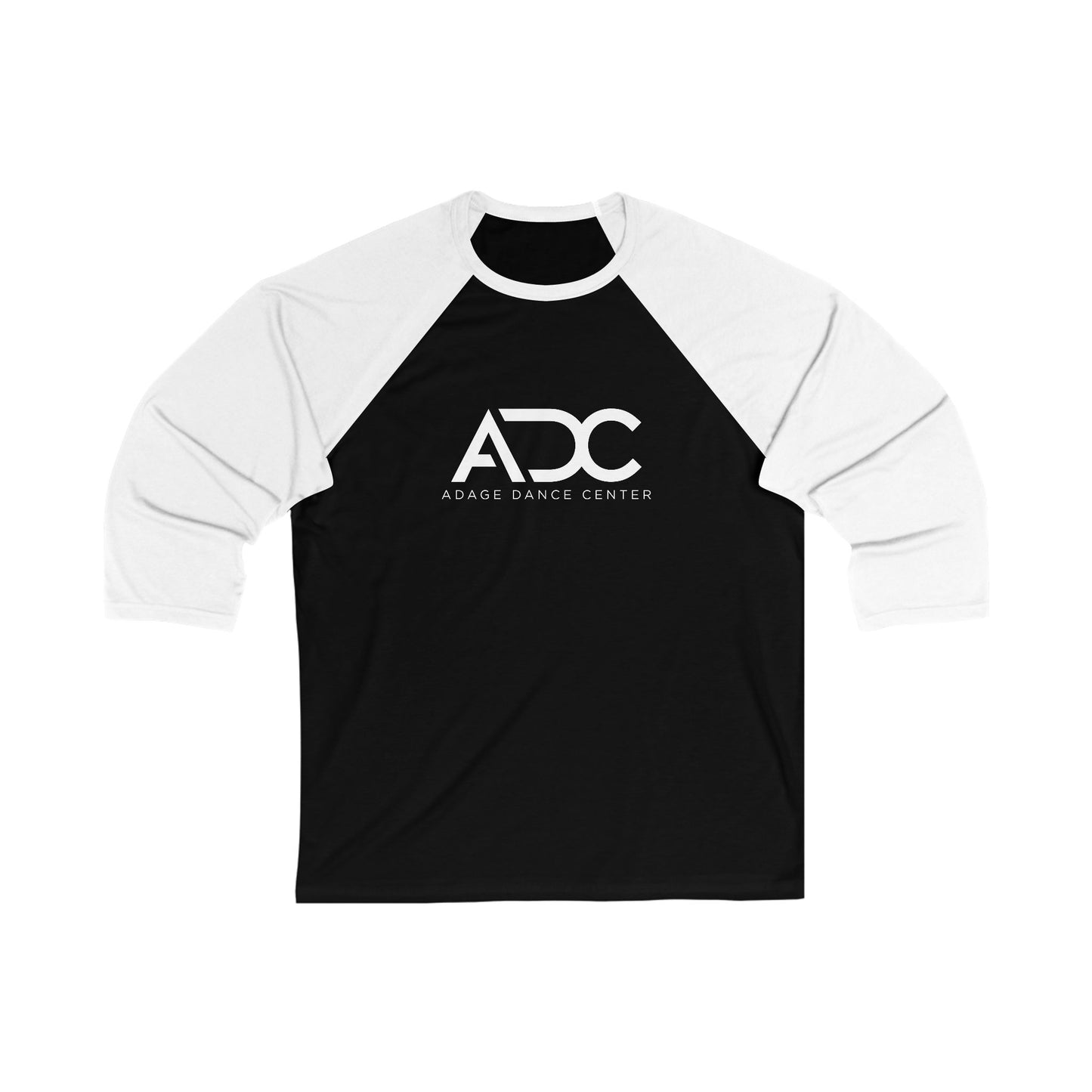 Adage Dance Center: Bella+Canvas Unisex 3/4 Sleeve Baseball Tee