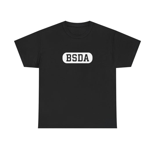 BSDA - Unisex Heavy Cotton Tee (Front BSDA, Back Saying)