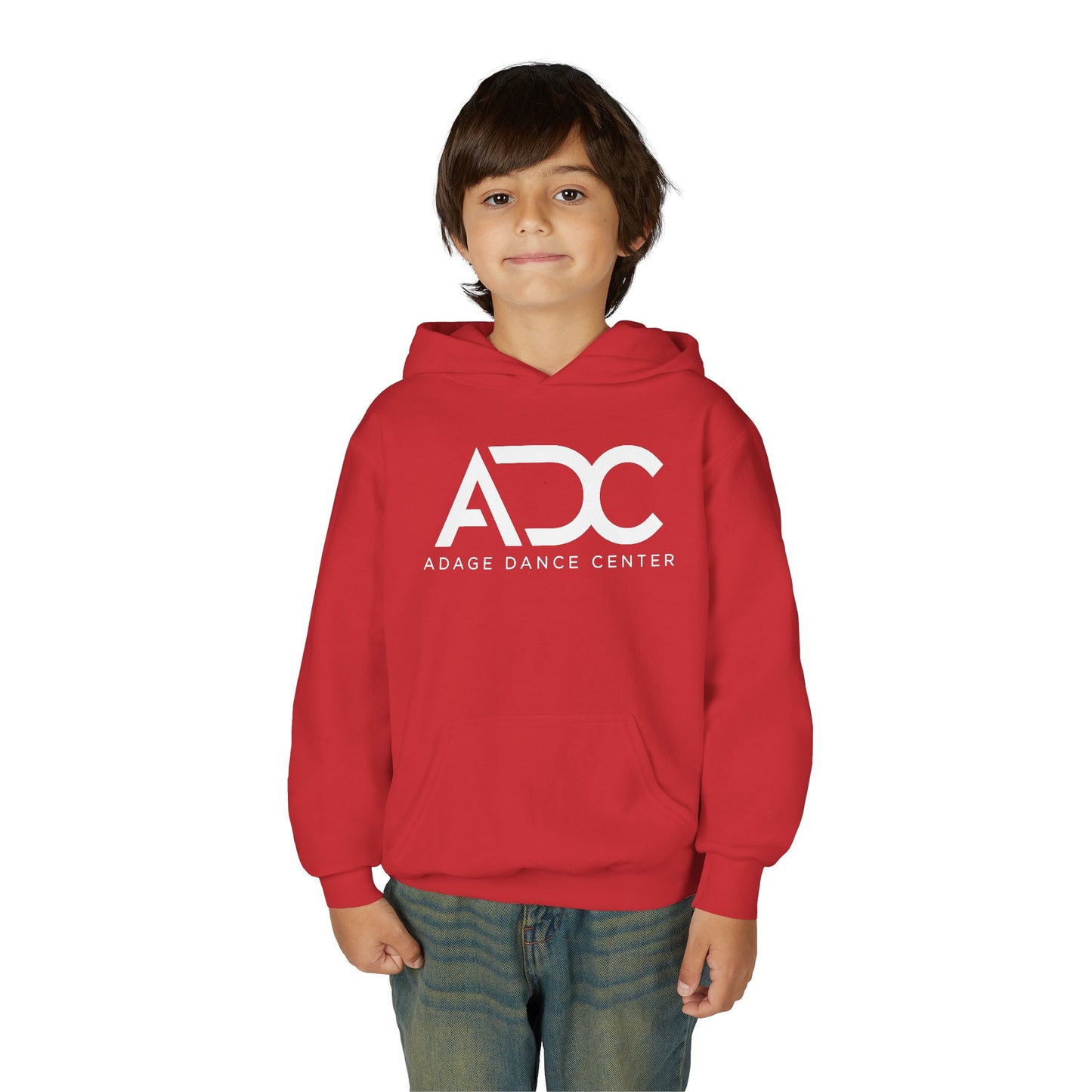 Adage Dance Center: Gildan Youth Hooded Sweatshirt (Front Logo, Back Name)