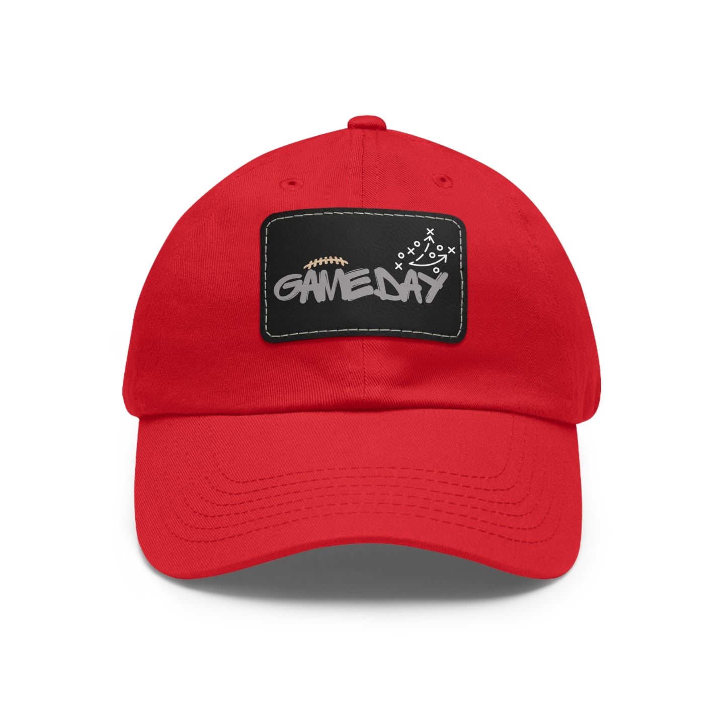 GAME DAY - Hat with Leather Patch (Rectangle)