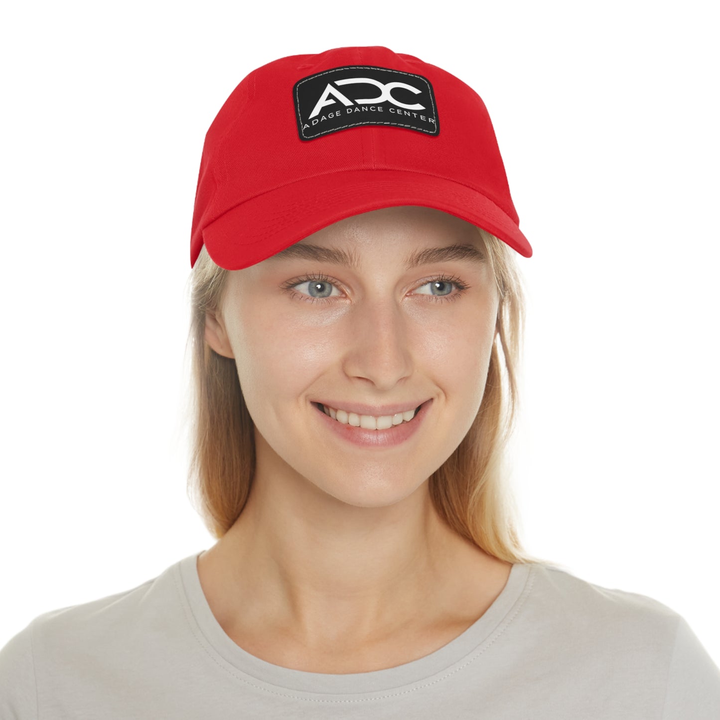 Adage Dance Center: Dad Hat with Leather Patch (Front Logo)