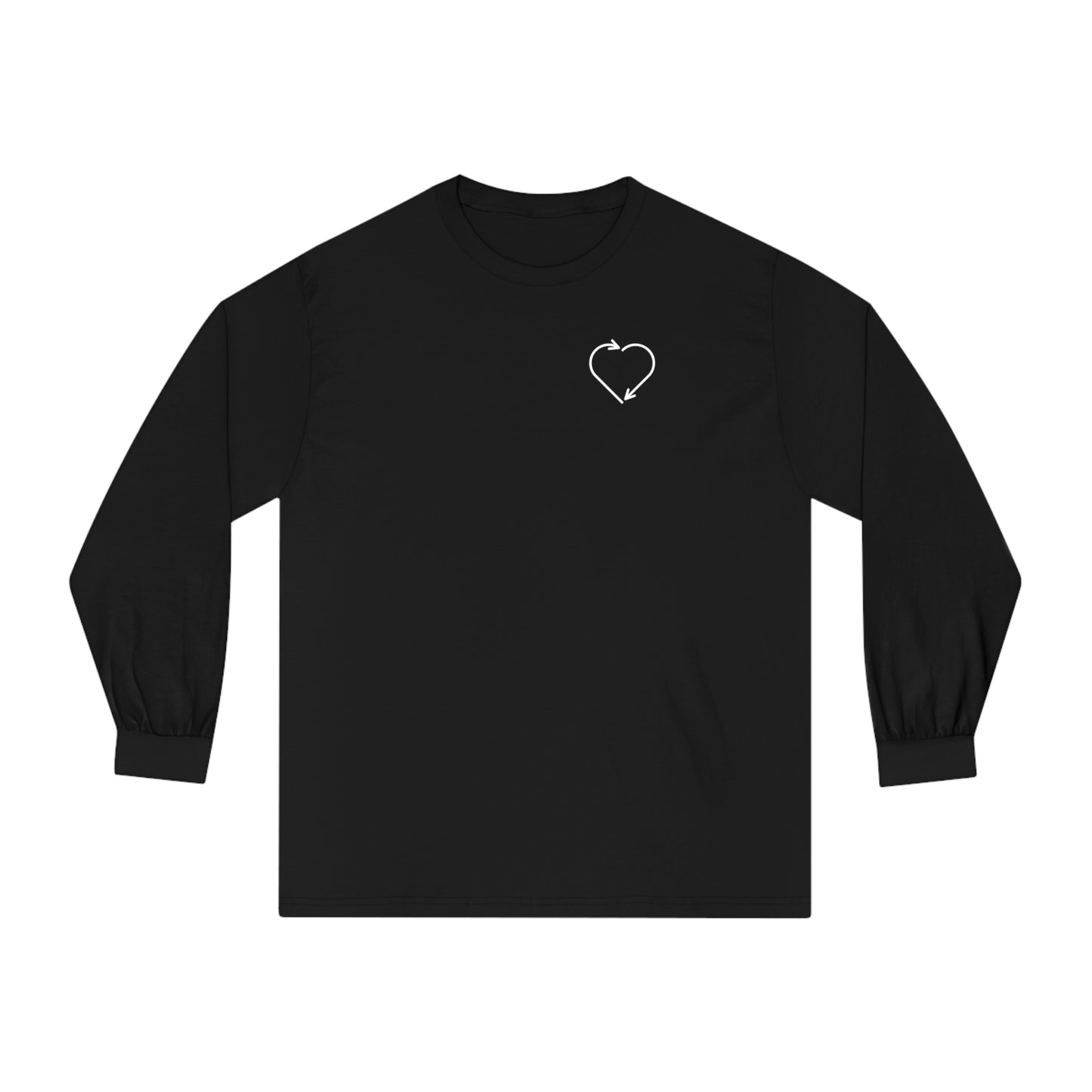 HUMAN BEING - Unisex Classic Long Sleeve T-Shirt - (Front Logo, Back Design)