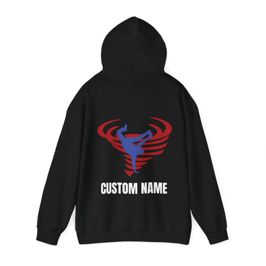 CUSTOM SSD - (RUNS SMALL) Unisex Hooded Sweatshirt - Front Logo, Back Design Male