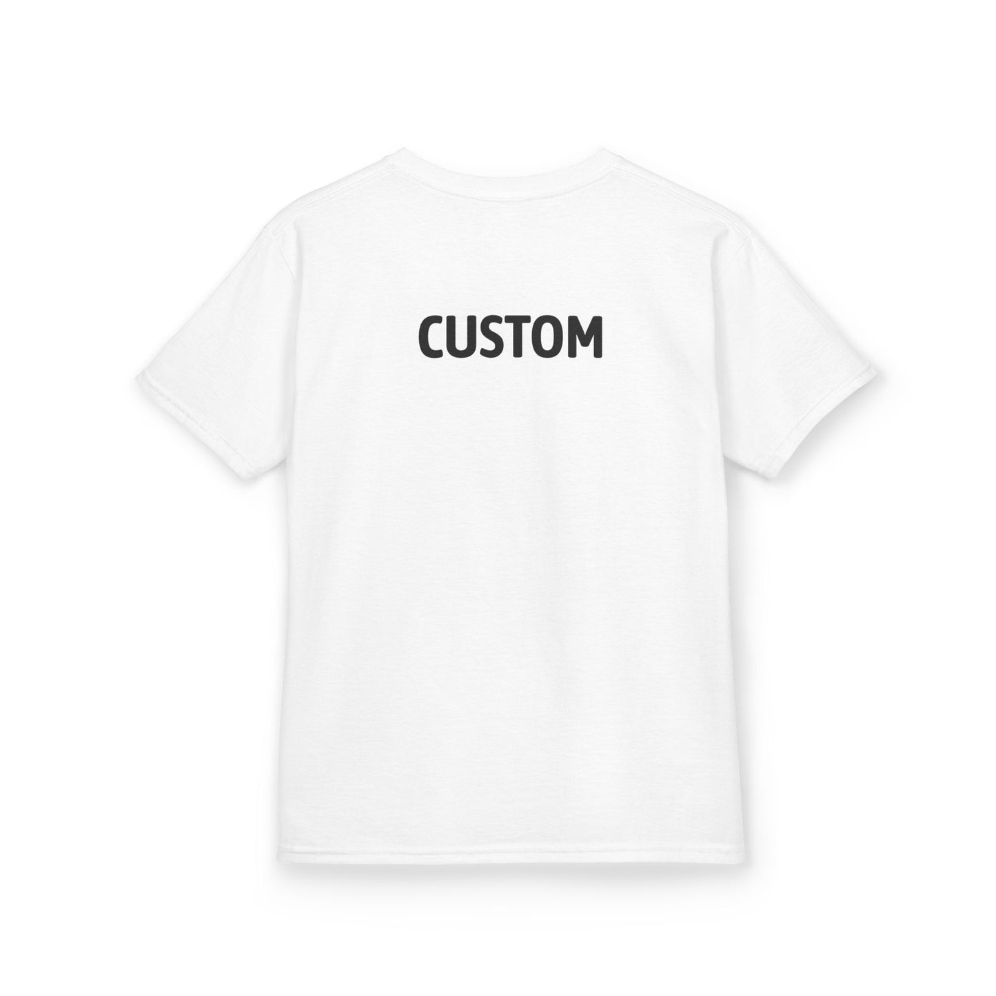 The Space - Youth Heavy Cotton Tee (Left Chest Logo, Back Name) Custom: Read Description