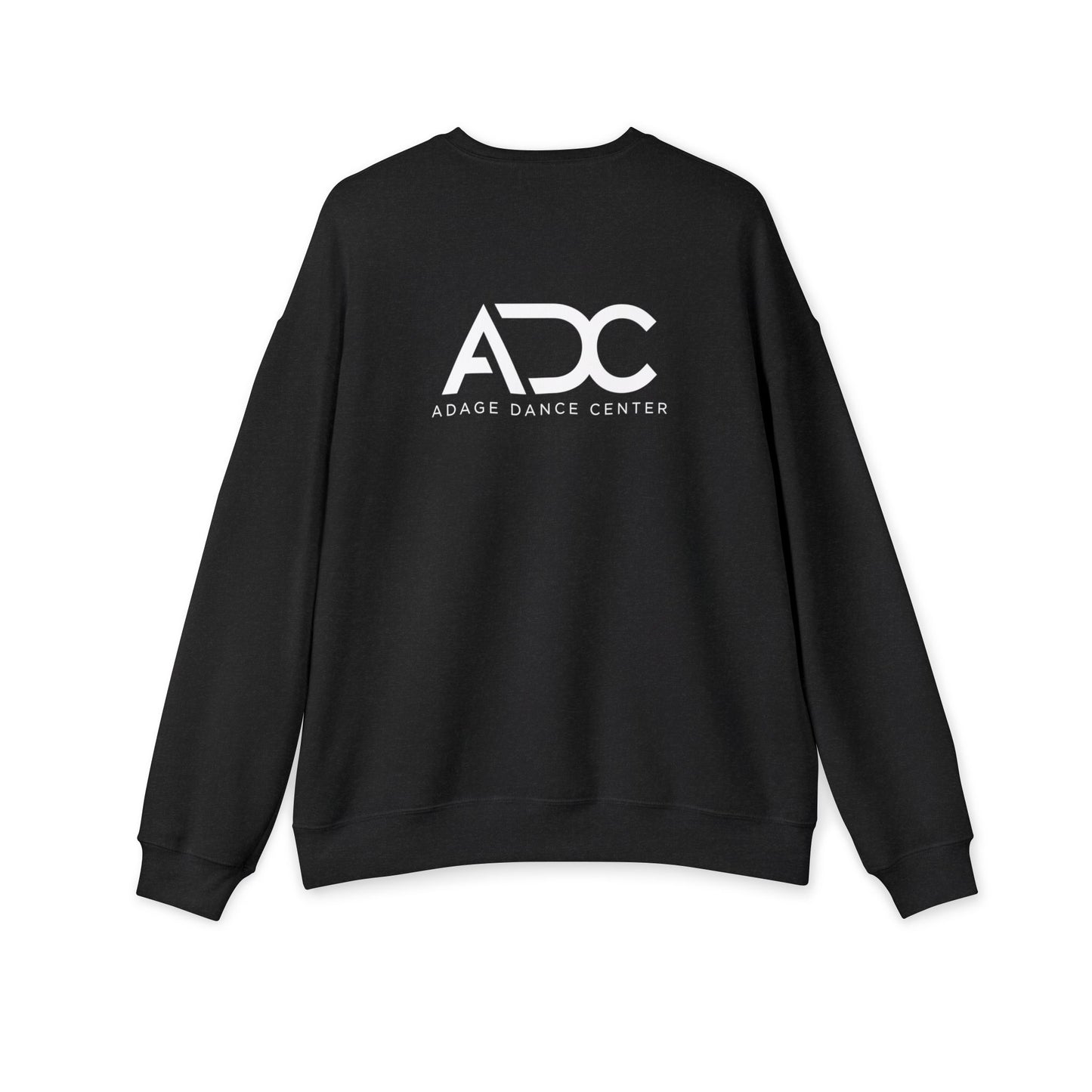 Adage Dance Center: Unisex Bella+Canvas Crewneck Sweatshirt (Front Chest, Back Logo)