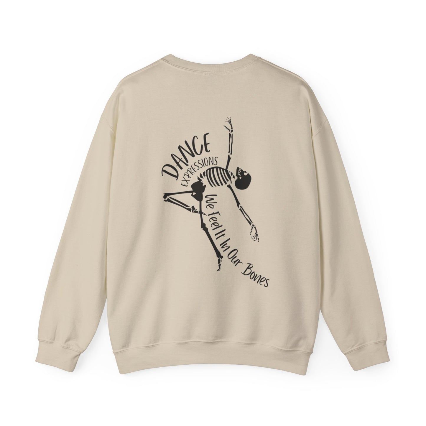 DE - Unisex Crewneck Sweatshirt - Front Logo, Back Design