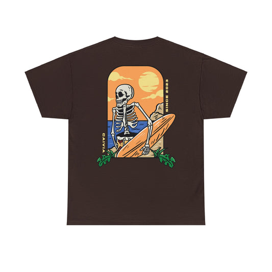 SPOOKY SUMMER - Unisex Cotton Tee - (Front Logo, Back Design)