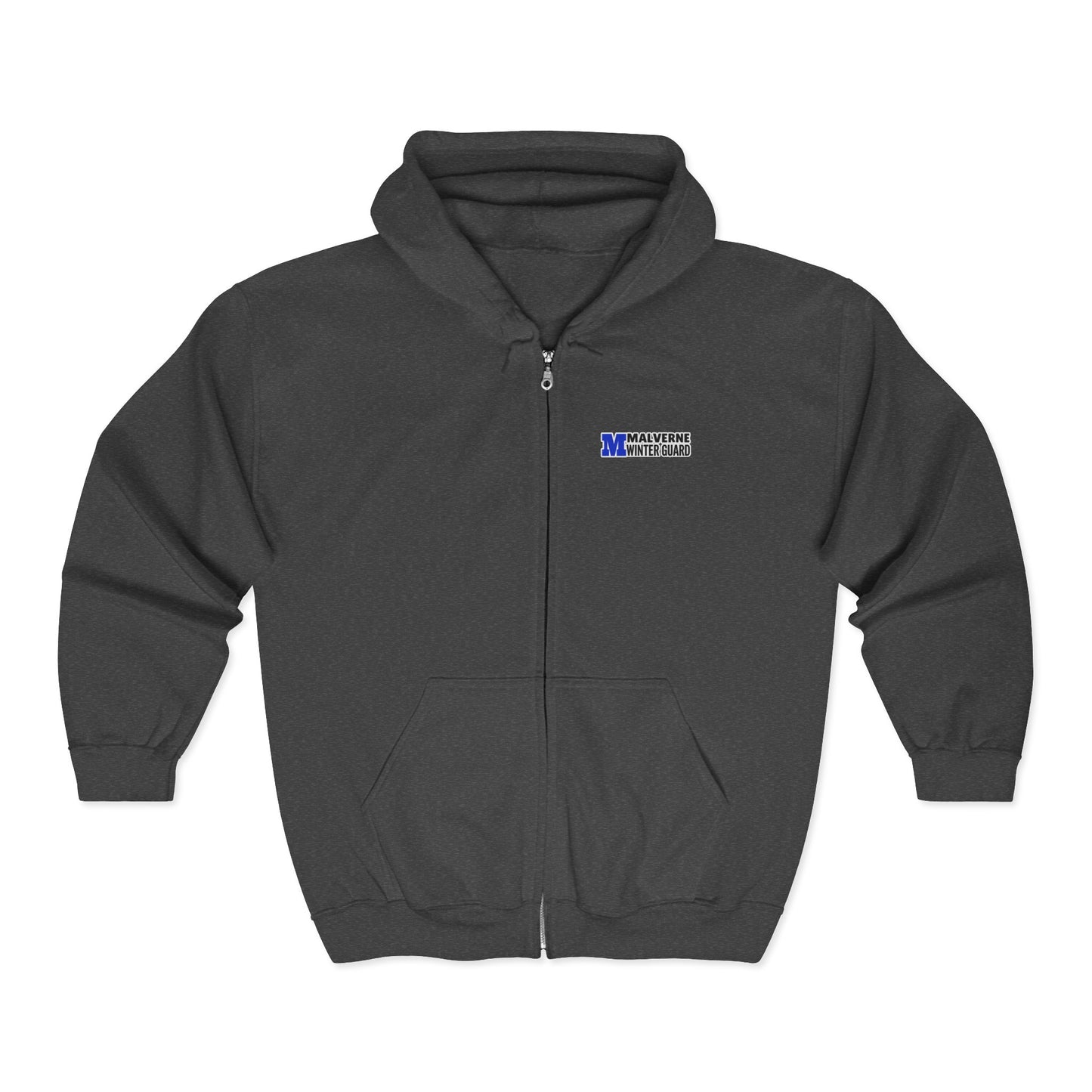Malverne Winter Guard - CUSTOM Full Zip Hoodie (Read Description Below)