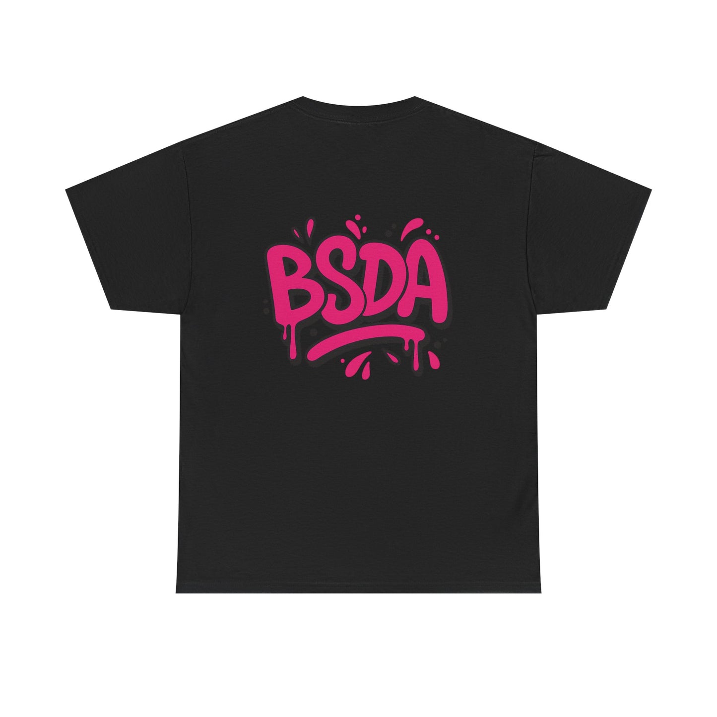 BSDA - Unisex Heavy Cotton Tee (Front Logo, Back Logo)