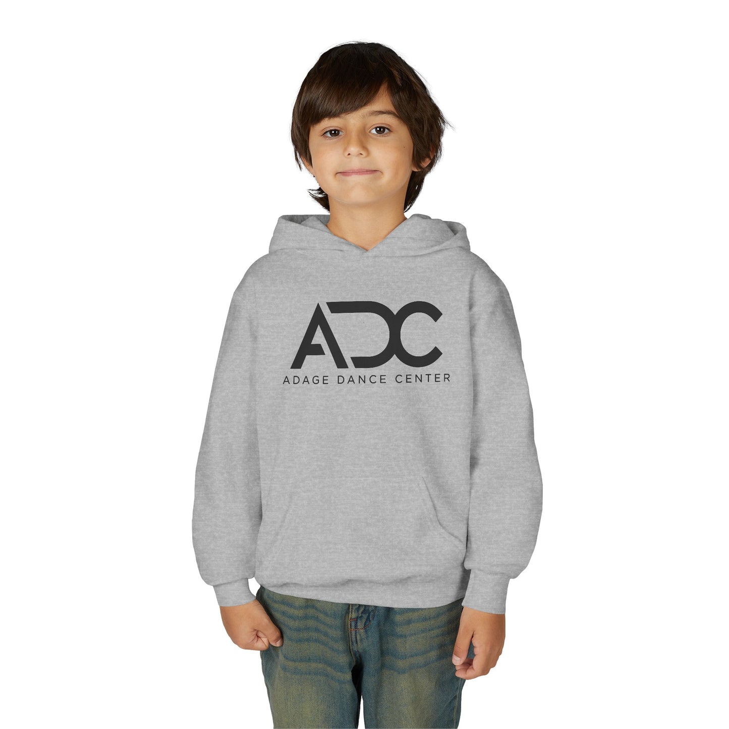 Adage Dance Center: Gildan Youth Hooded Sweatshirt (Front Logo, Back Name)