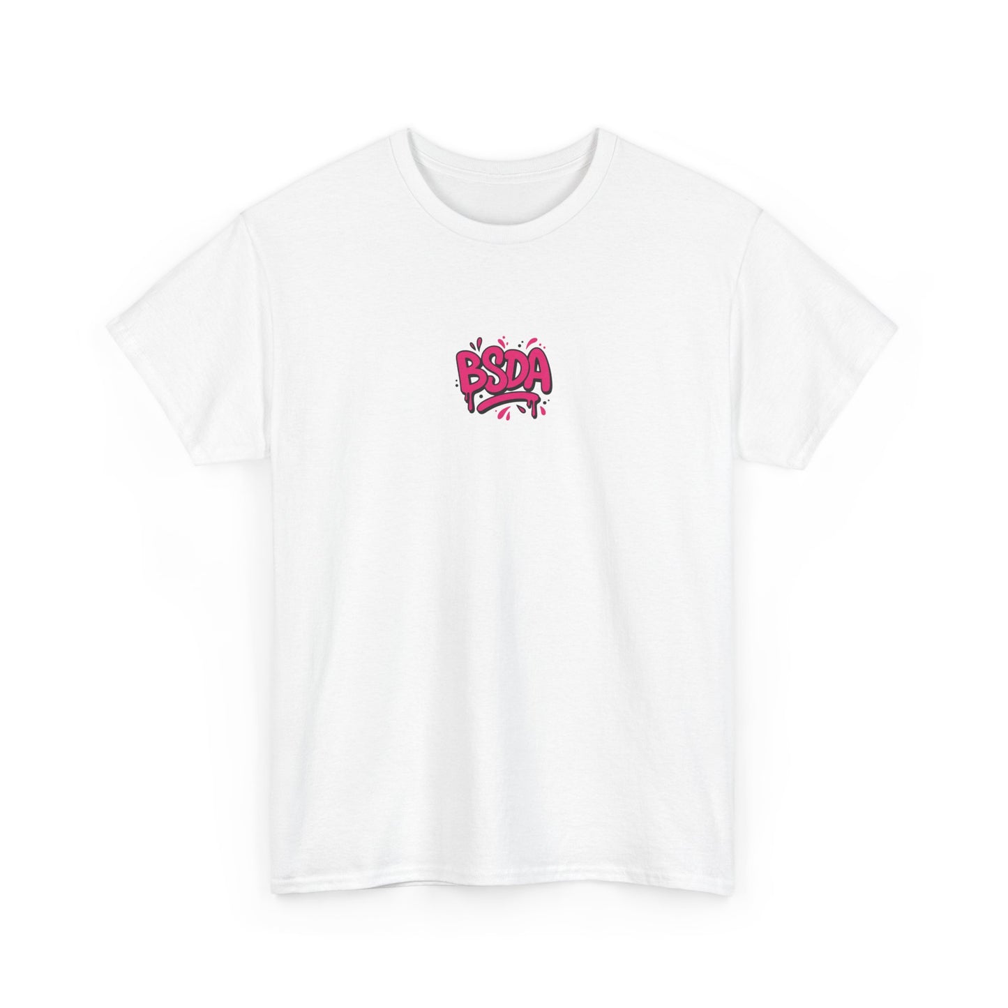BSDA - Unisex Heavy Cotton Tee (Front Logo, Back Logo)