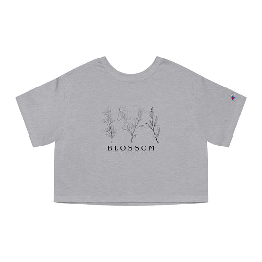 Blossom - Champion Women's Cropped T-Shirt - (Front Design)