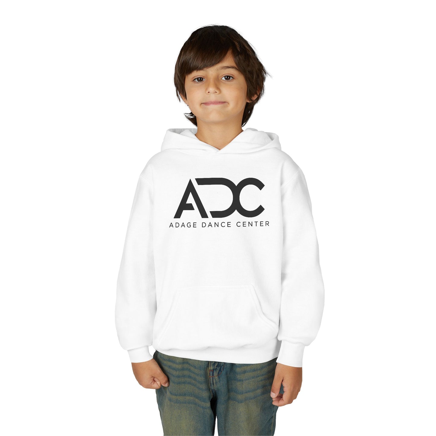 Adage Dance Center: Gildan Youth Hooded Sweatshirt (Front Logo, Back Name)