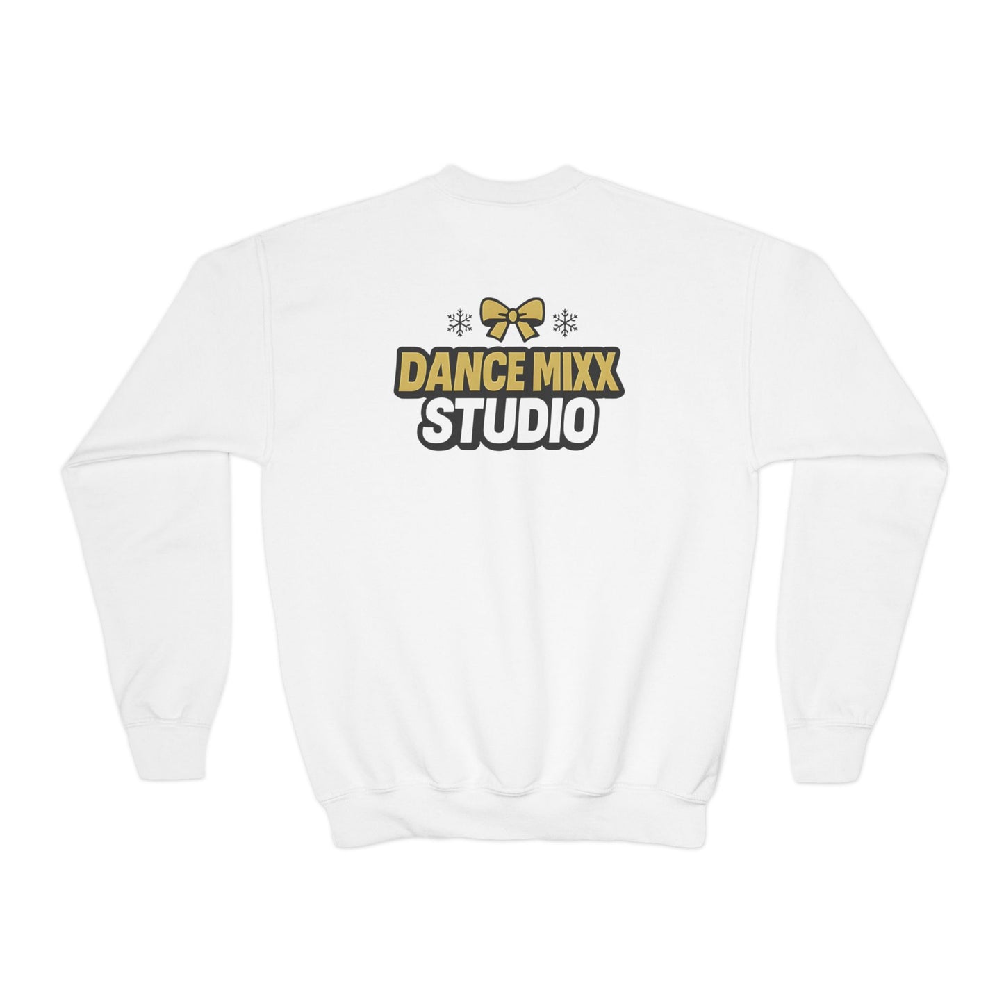 Dance Mixx Studio - Youth Holiday Bow Crewneck (Option 2)