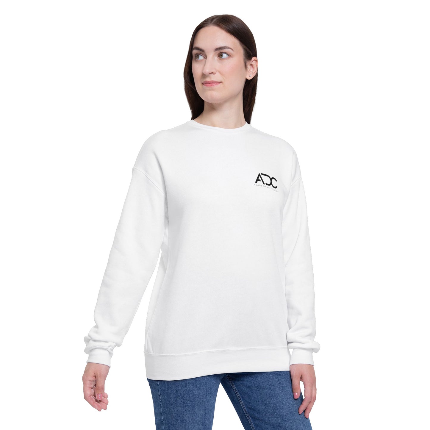 Adage Dance Center: Unisex Bella+Canvas Crewneck Sweatshirt (Front Chest, Back Logo)