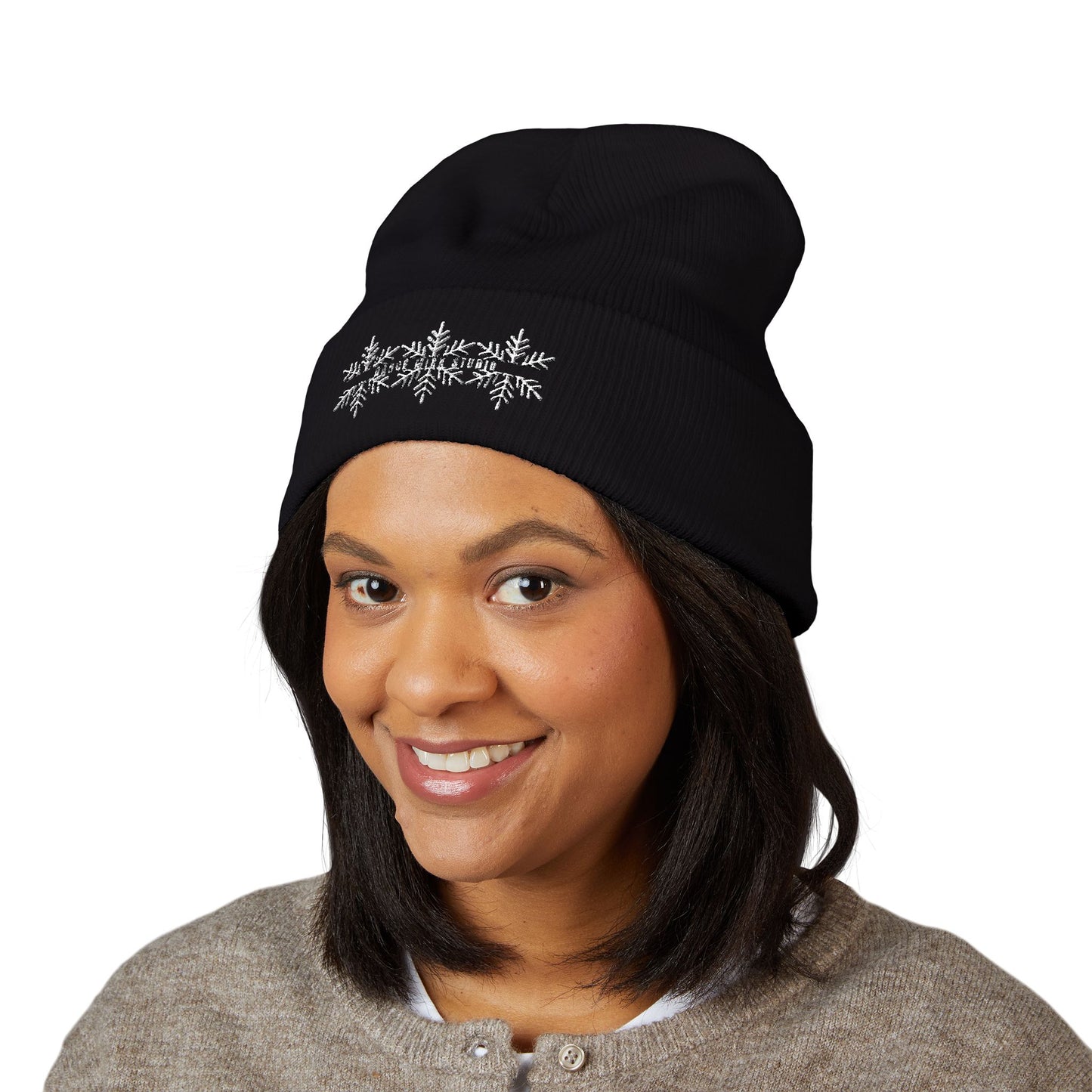 Dance Mixx Studio - Holiday Embroidered Cuffed Beanie