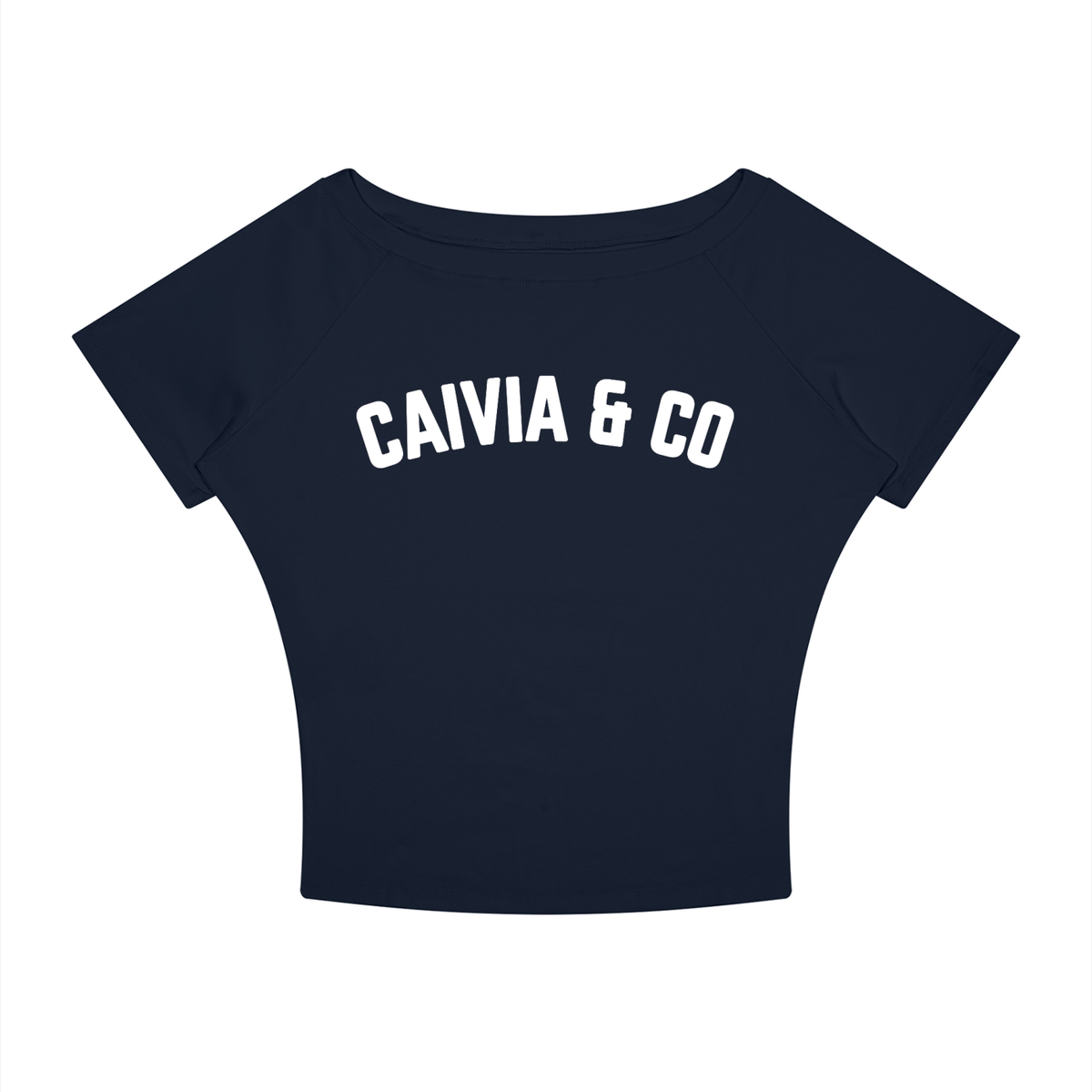 CAIVIA & Co. - Women’s Boatneck Raglan Off Shoulder T-Shirt