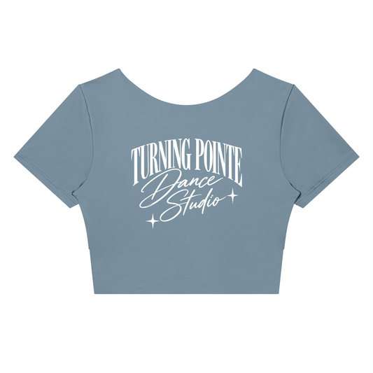 TPDC Winter - Women's Panelled Crop Yoga T-Shirt