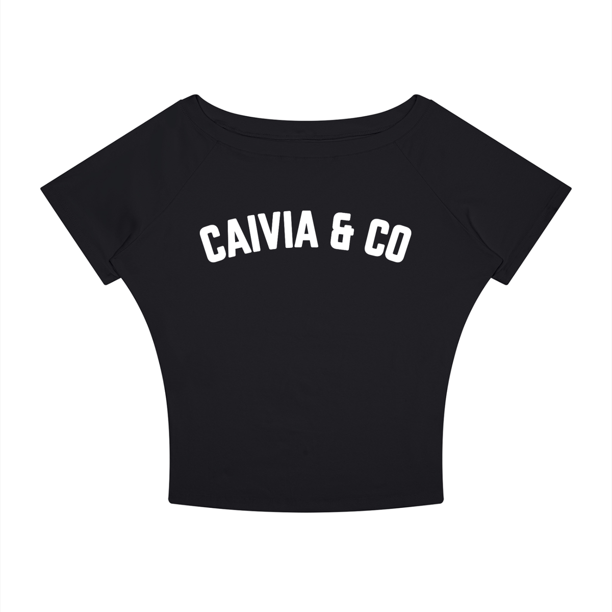 CAIVIA & Co. - Women’s Boatneck Raglan Off Shoulder T-Shirt