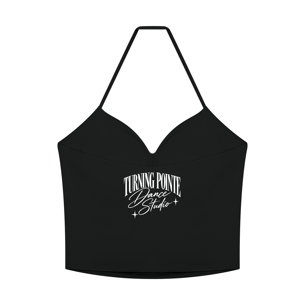 TPDC Winter - Women's Ruched Halter Yoga Tank Top (Back Design)