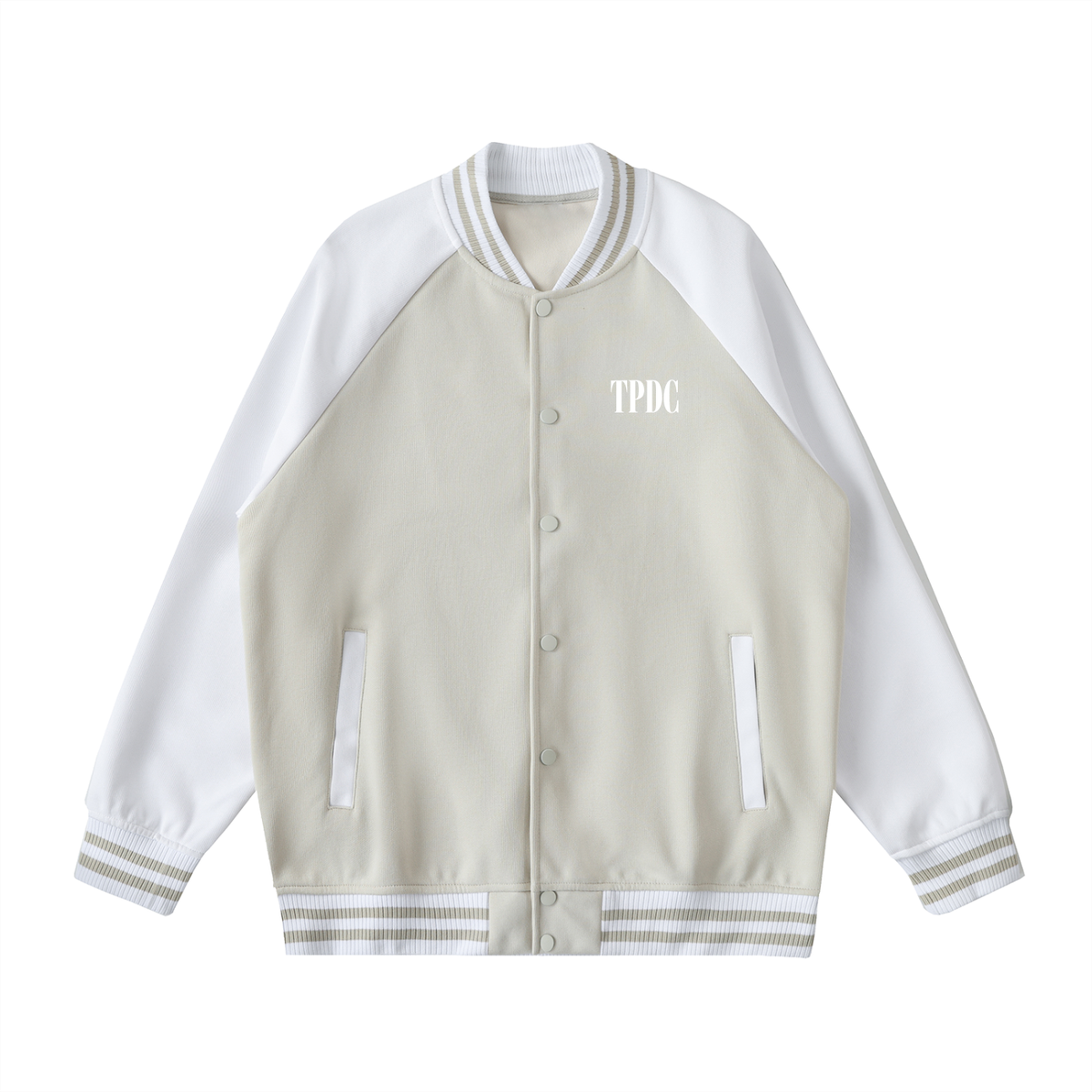TPDC Winter - Two Tone Raglan Sleeve Varsity Jacket (Multiple Colors)