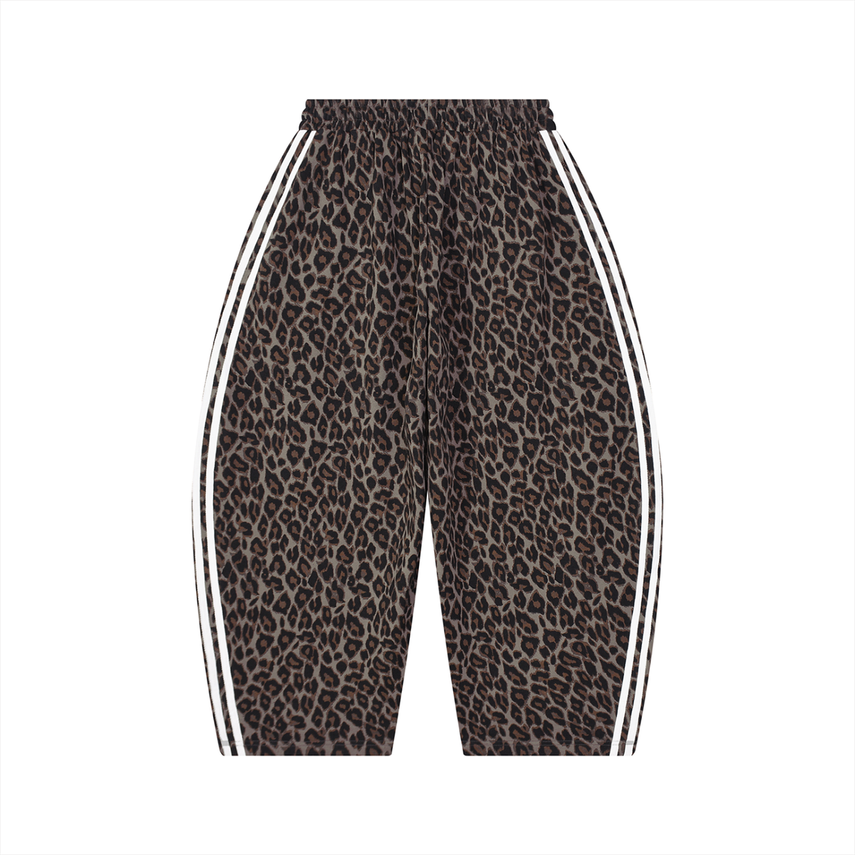 CAIVIA & Co. - Unisex Leopard Barrel Leg Sweatpants