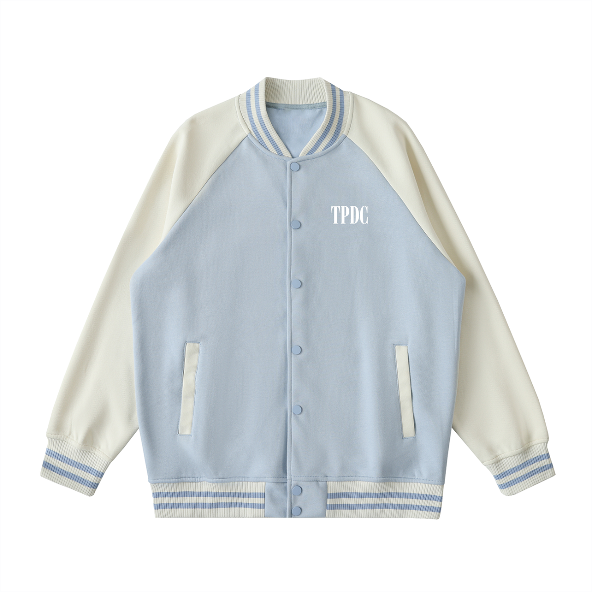 TPDC Winter - Two Tone Raglan Sleeve Varsity Jacket (Multiple Colors)